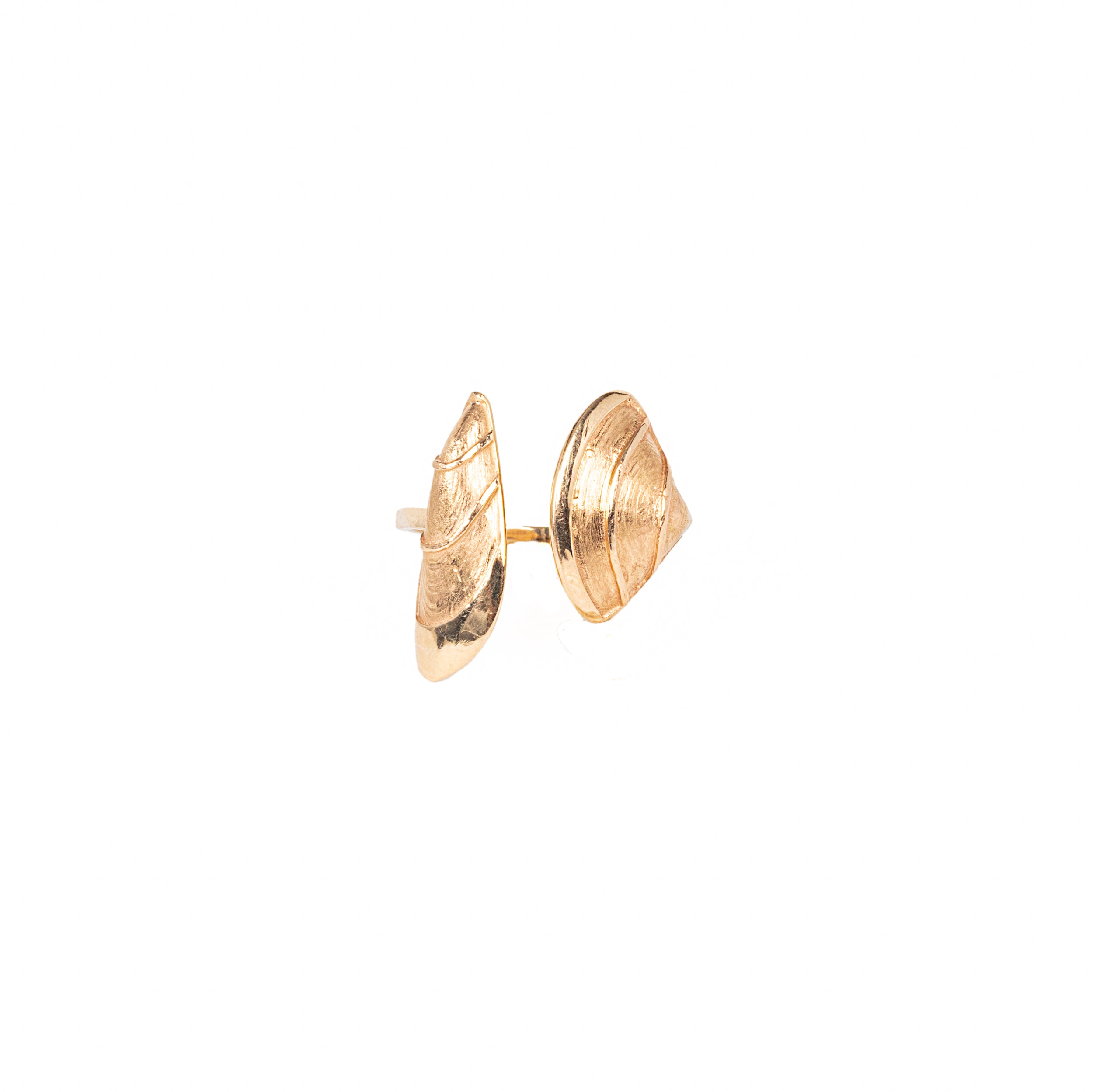 Gold Double Shell Ring