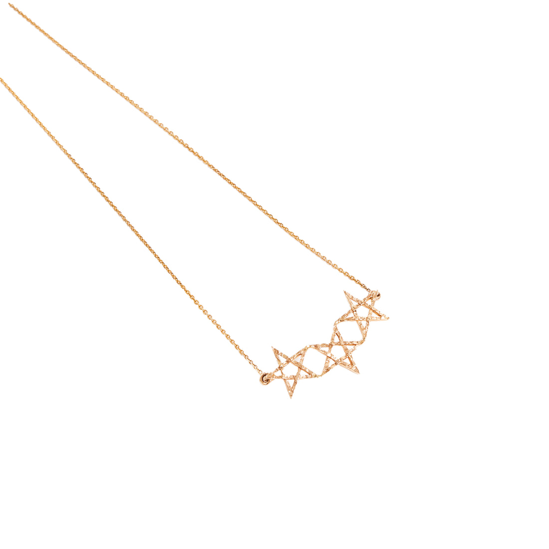 Rock Boho Three Star Necklace