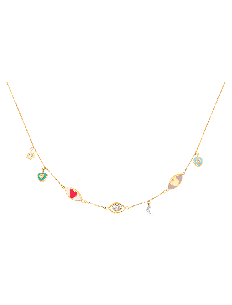 Multi Charm Necklace