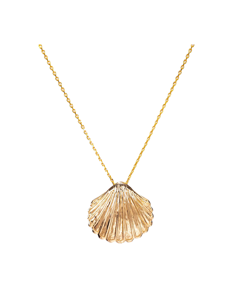 Gold Scallop Necklace